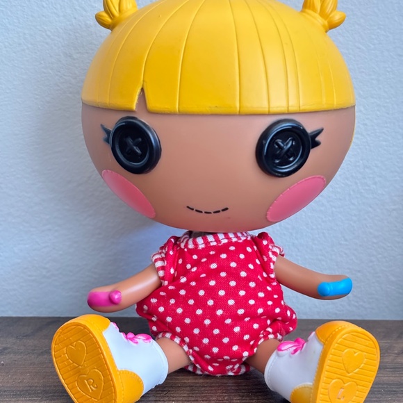 LALALOOPSY 7" Toy Doll Littles SCRIBBLES SPLASH Yellow Hair Finger Painter 2011 - Picture 2 of 10